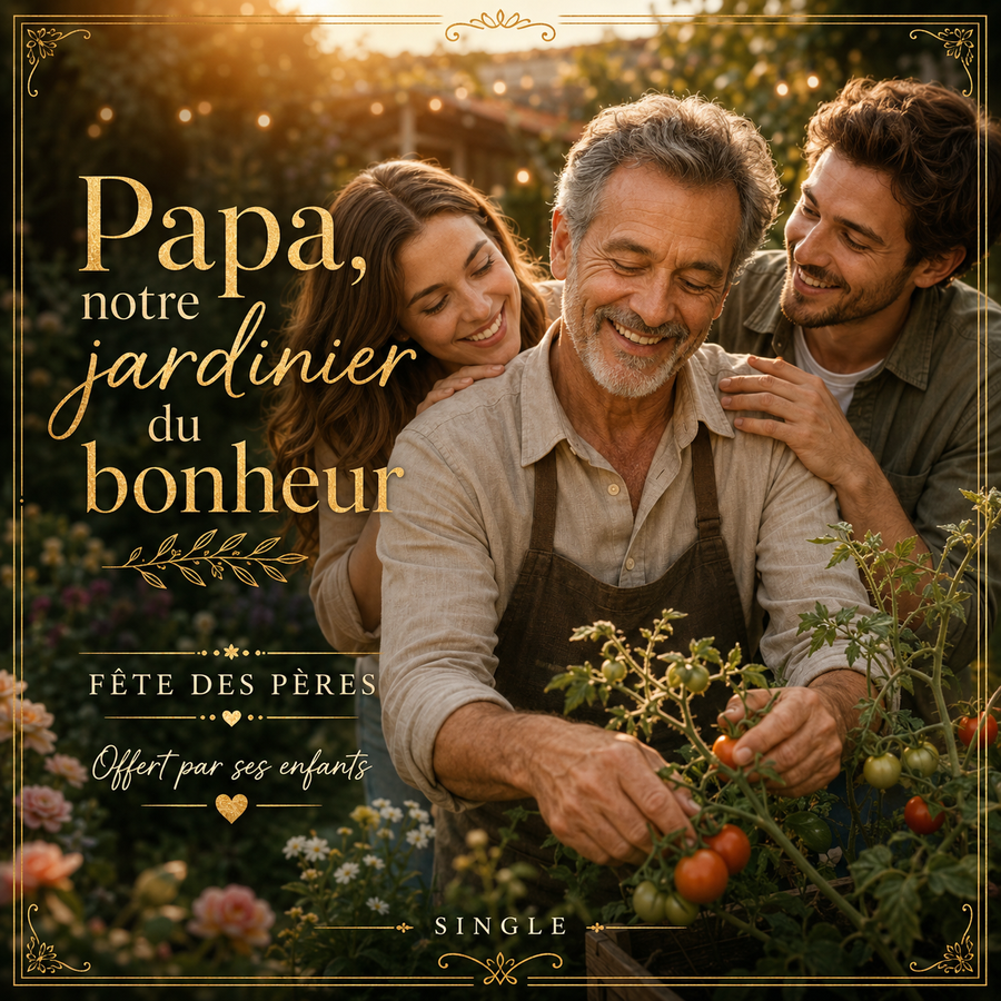 Papa, notre jardinier du bonheur