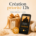 Création des paroles de votre chanson personnalisée DoRémi Souvenir en 12h. Option idéale pour offrir rapidement un cadeau personnalisé prêt à écouter