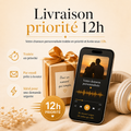 Livraison priorité 12h pour chanson personnalisée DoRémi, option idéale pour offrir rapidement un cadeau personnalisé prêt à écouter